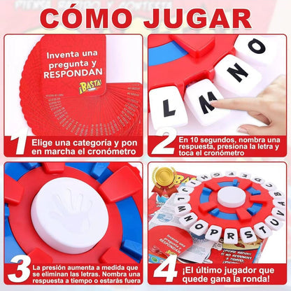 🗣️ ¡BASTA! El juego de palabras que pone a prueba tu rapidez mental.